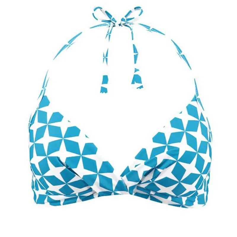 Barts Lola Halter Bikini Top Light Blue M Women