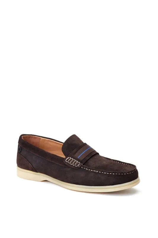 Base London Men's Drum Loafer in Brown Size: 8 Brown 8