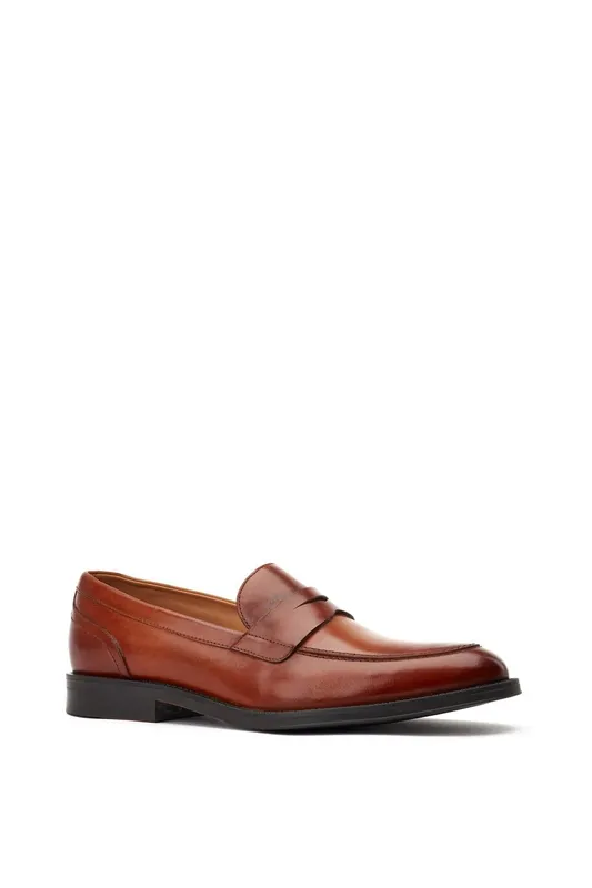 Base London Men's Kennedy Slip On Loafer in Tan Size: 10 Tan 10