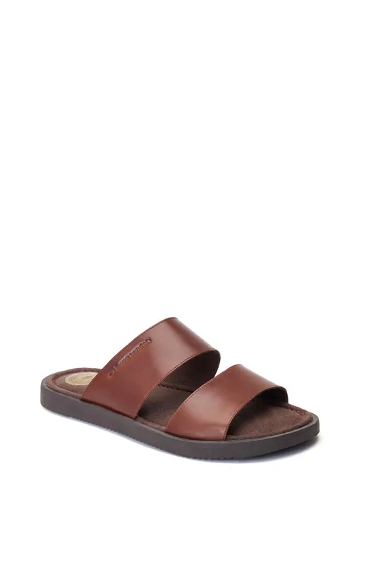 Base London Men's Maven Slider in Brown Size: 10 Brown 10