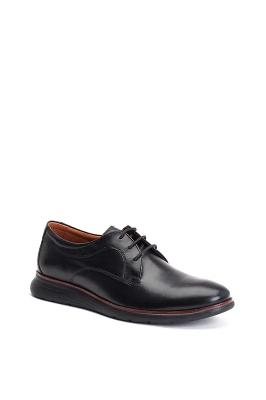 Base London Men's Wing Derby in Black Size: 10 Black 10
