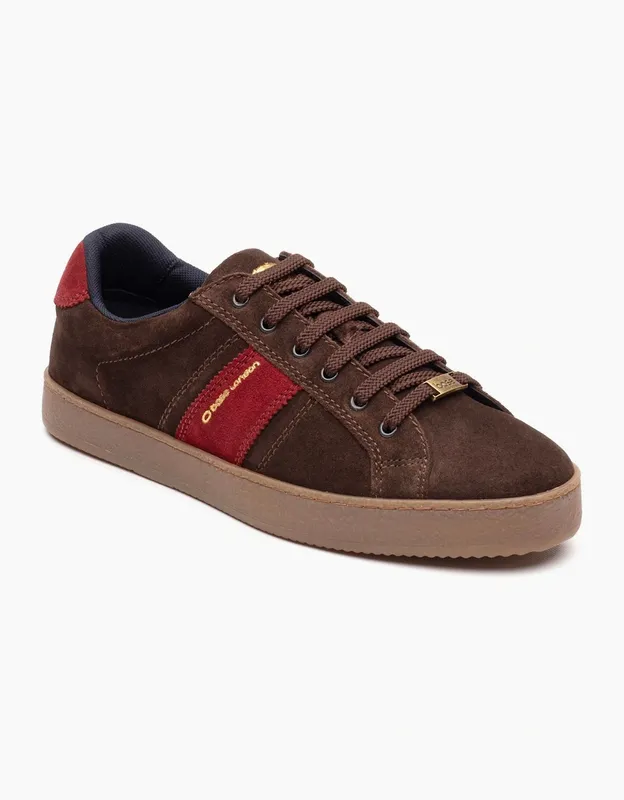Base London Men's Hopper Cupsole Trainer in Brown Size: 11 Brown