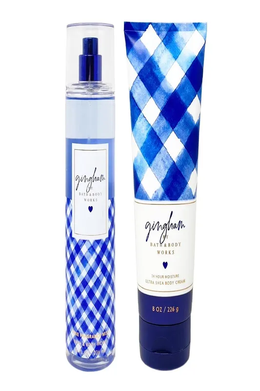 Bath & Body Works Bath Body Works Gingham Mist & Body Cream in Pink Size: 300ml - Pink - Size: 300ml