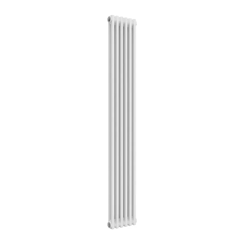Bathroom Kingdom Colona White 2 Column Vertical Traditional Radiator 1800x290 White