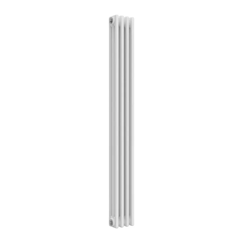 Bathroom Kingdom Colona White 3 Column Vertical Traditional Radiator 1500x200 White
