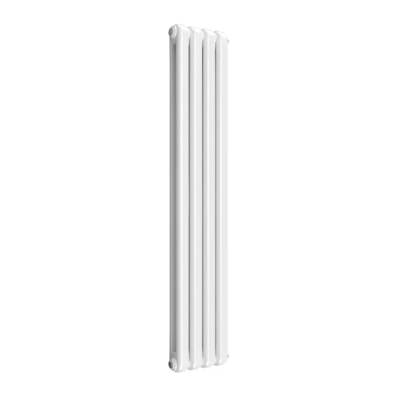 Bathroom Kingdom Coneva White Vertical Traditional Radiator 1500x300 White