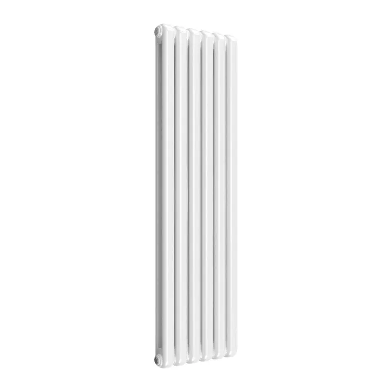 Bathroom Kingdom Coneva White Vertical Traditional Radiator 1500x440 White