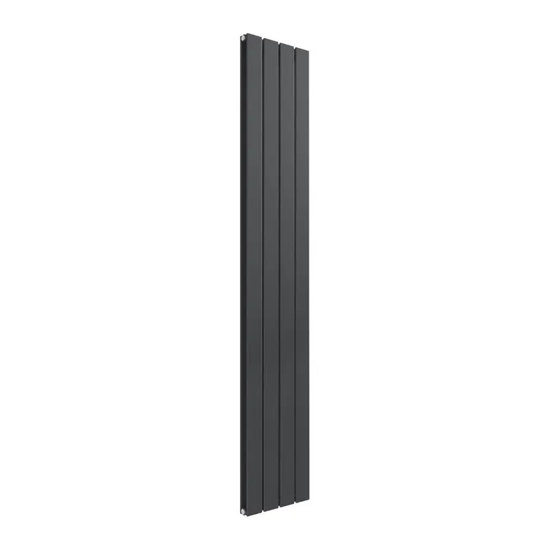 Bathroom Kingdom Flat Anthracite Double Flat Panel Vertical Radiator 1600x292 in Grey Grey