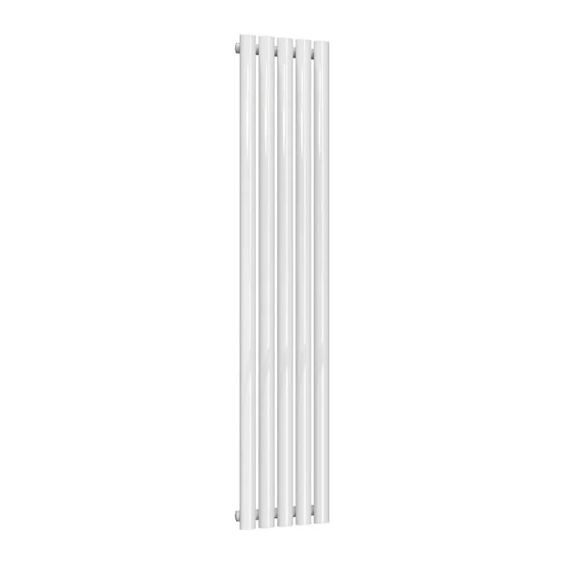 Bathroom Kingdom Neva White Single Oval Vertical Radiator 1500x295 White
