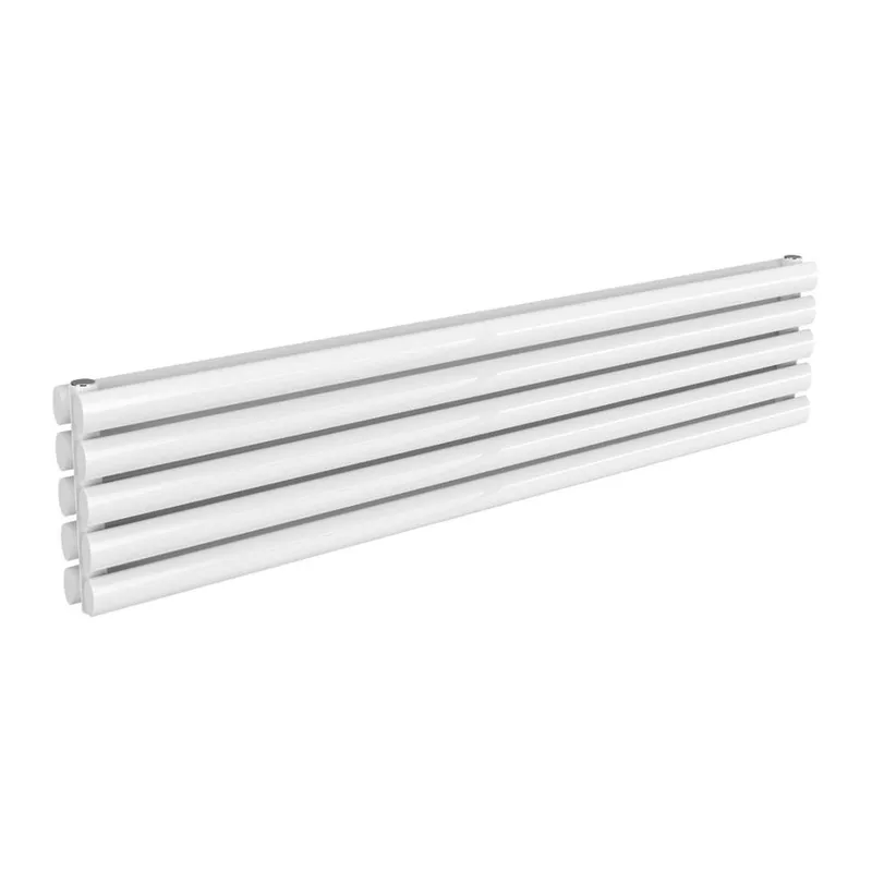 Bathroom Kingdom Nevah White Double Oval Radiator 295x1400 White