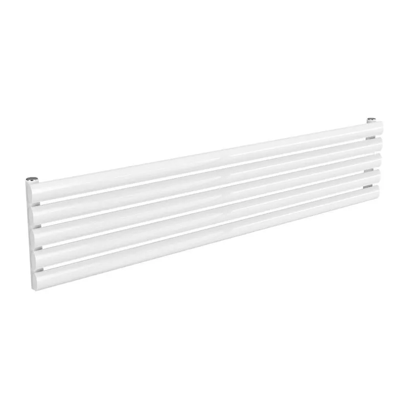 Bathroom Kingdom Nevah White Single Oval Radiator 295x1400 White