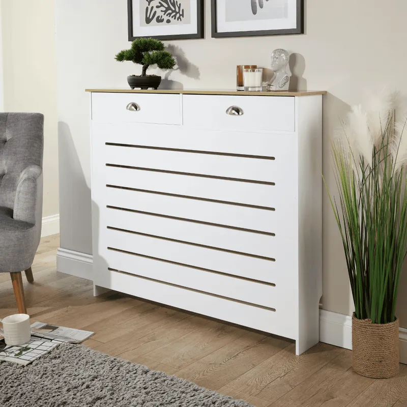 Batley Radiator Covers with Storage Drawers - Medium