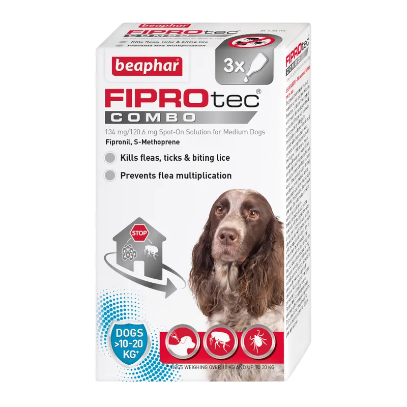 Beaphar Fiprotec Combo Medium Dog (3Pipettes) - 20177
