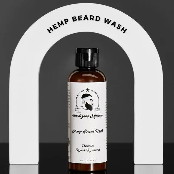BeardGang Members Hemp Beard Wash in Clear Size: 100ml Clear 100ml