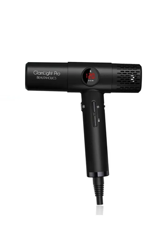 Beautaholics GlamLight Pro Lightweight Salon High-Speed Hair Dryer 300g in Black - Black