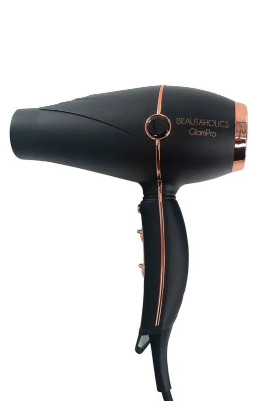 Beautaholics Unisex GlamPro Salon Professional Hair Dryer in Black Black female