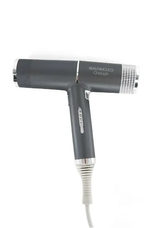 Beautaholics GlamLight Blue Light Ultra Lightweight Hair Dryer in Charcoal - Charcoal