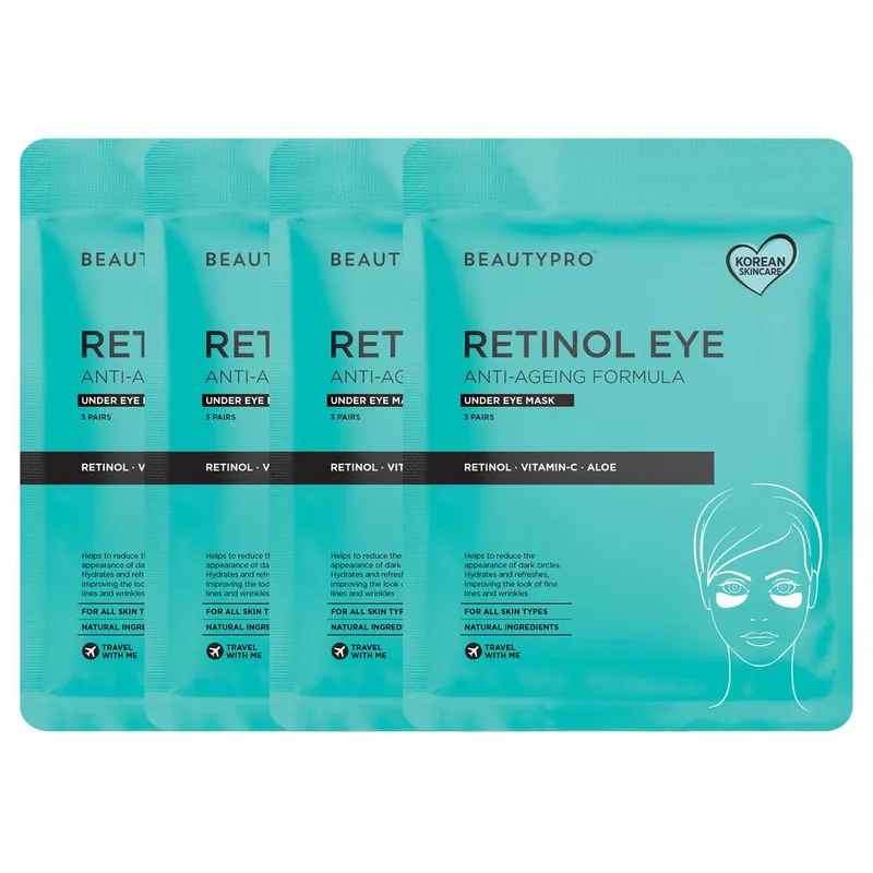 Beautypro Retinol Under Eye Patch Under Eye Mask - Pack Of 4 in Bright Blue - Bright Blue