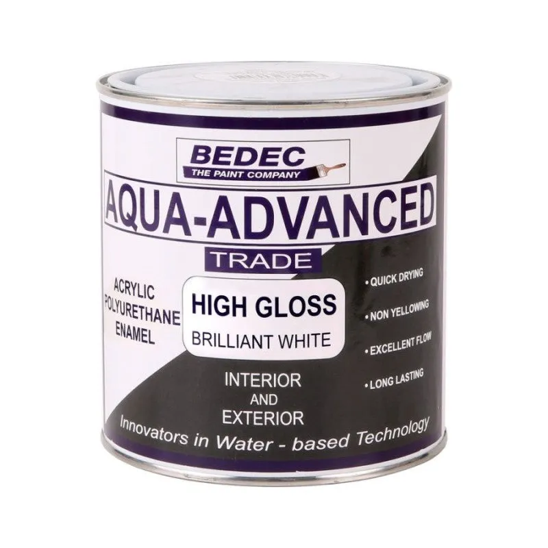 Bedec - Aqua Advanced Paint Gloss - Brilliant White - 5 Litre
