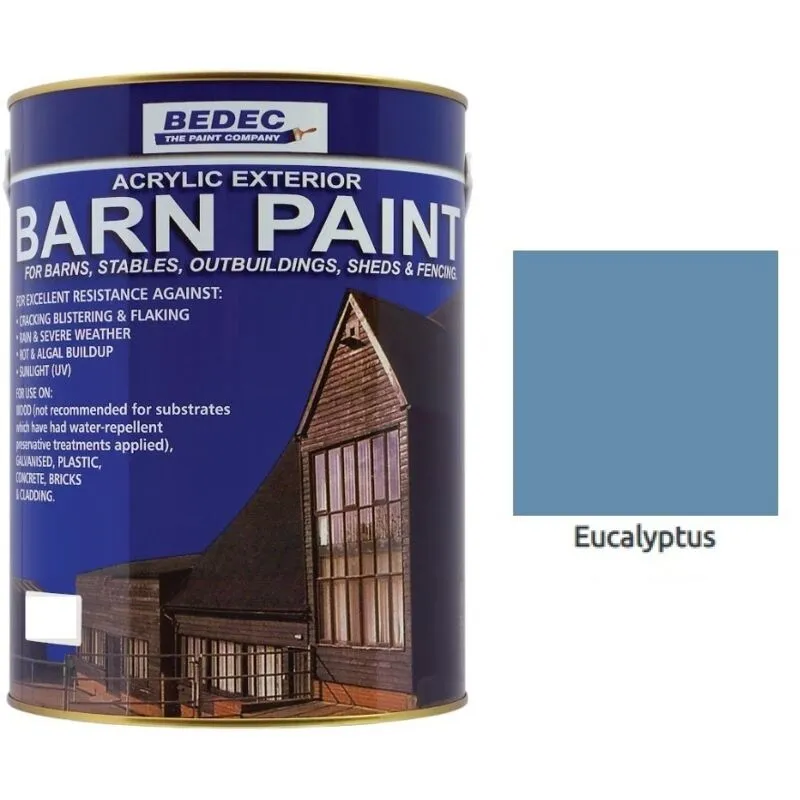 Bedec - Barn Paint - Semi-Gloss - Eucalyptus - 2.5L