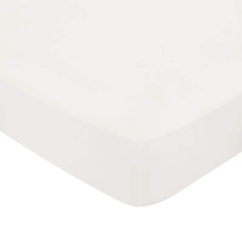 1951 'Luxury 1000 Thread Count' Egyptian Cotton Fitted Sheet in Off-White Size: Emperor Fitted Off-White