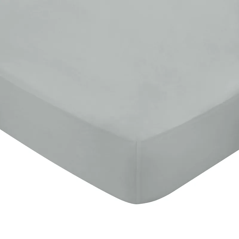 1951 'Luxury 600 Thread Count' Egyptian Cotton Fitted Sheet in Grey Size: King Fitted Grey King Fitted