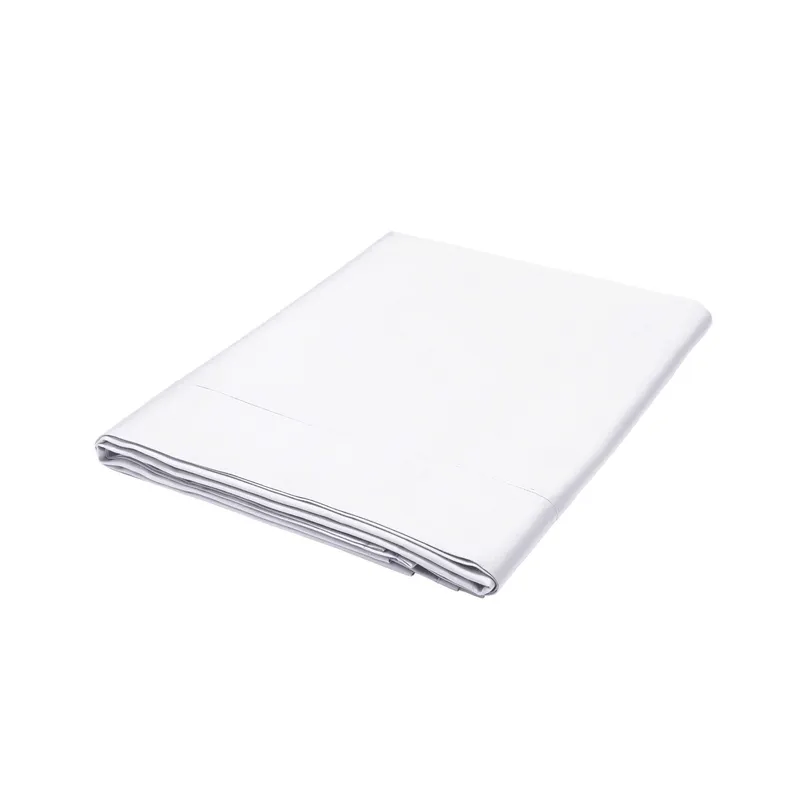 1951 'Luxury 600 Thread Count' Egyptian Cotton Flat Sheet in White Size: King Flat White King Flat