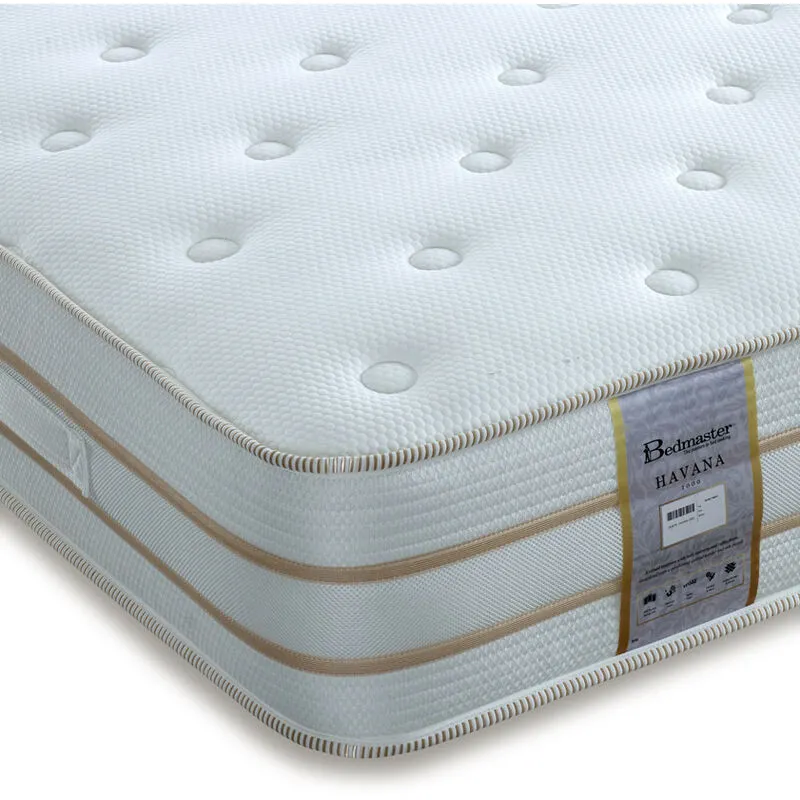 Bedmaster - Havana 2000 Pocket Sprung Memory Foam Mattress Double