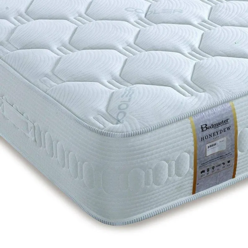 Bedmaster Honeydew 2000 Pocket Sprung Cool Gel Foam Mattress in White Size: Double - White