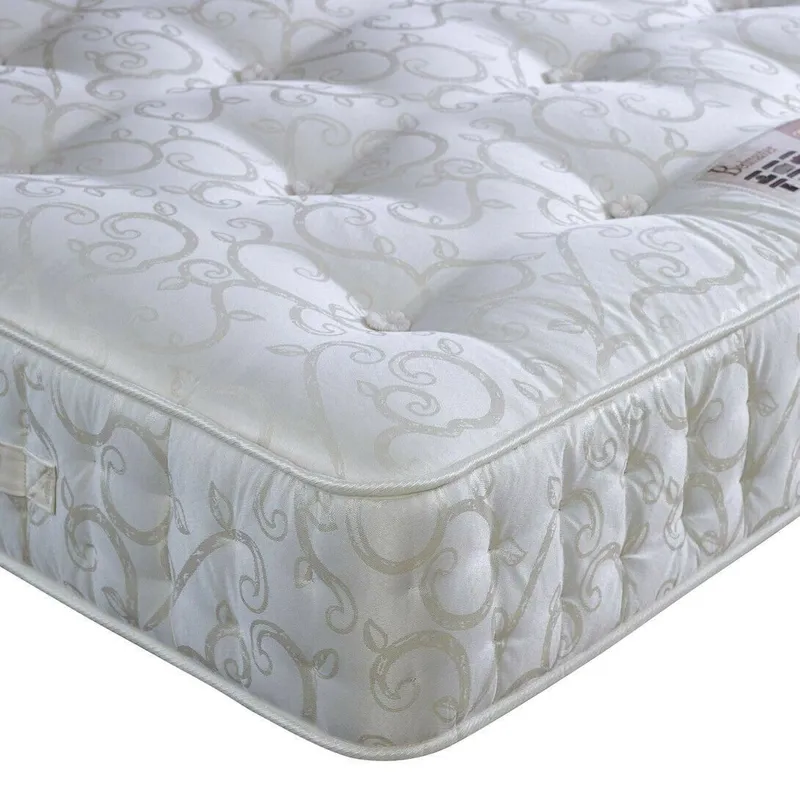 Bedmaster Miracle Pocket Sprung Wool Mattress in White Size: Double White Double