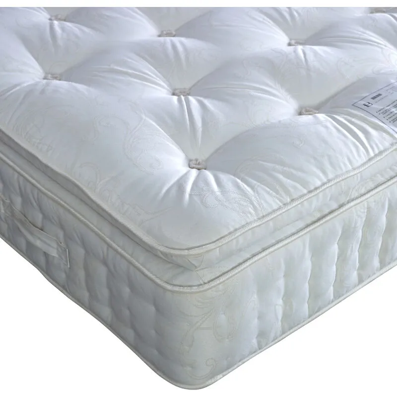 Bedmaster - Signature Pillow Top 2000 Pocket Sprung Natural Mattress King Size
