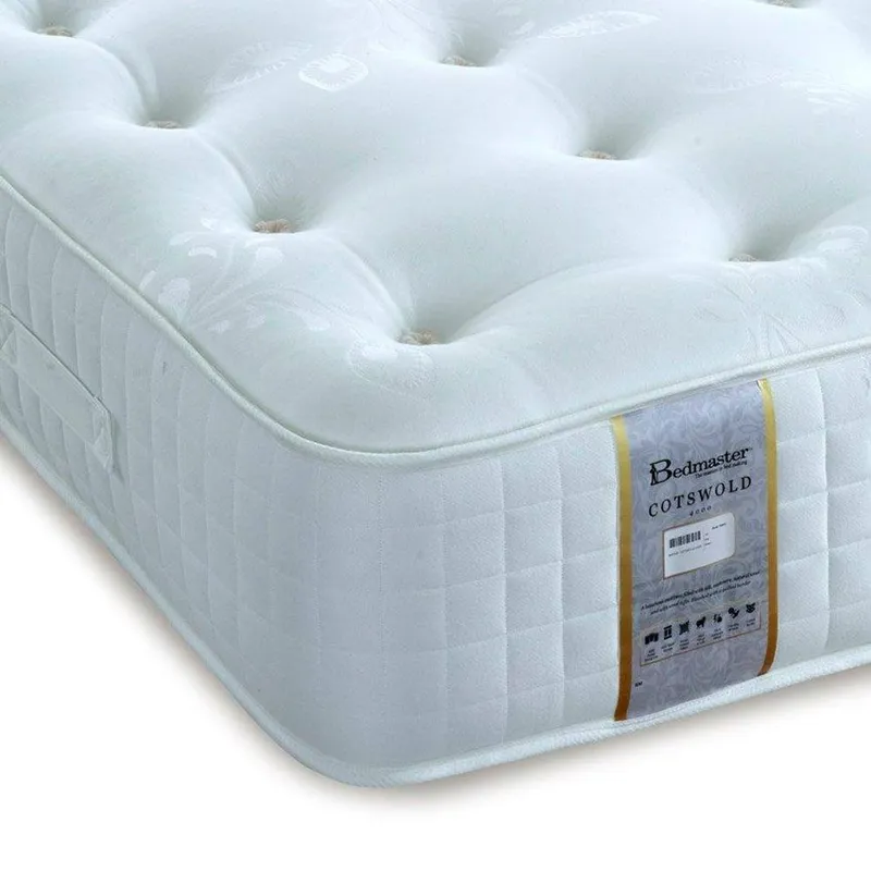 Bedmaster Unisex Cotswold 3000 Pocket Sprung Natural Mattress in White Size: Double White Double female