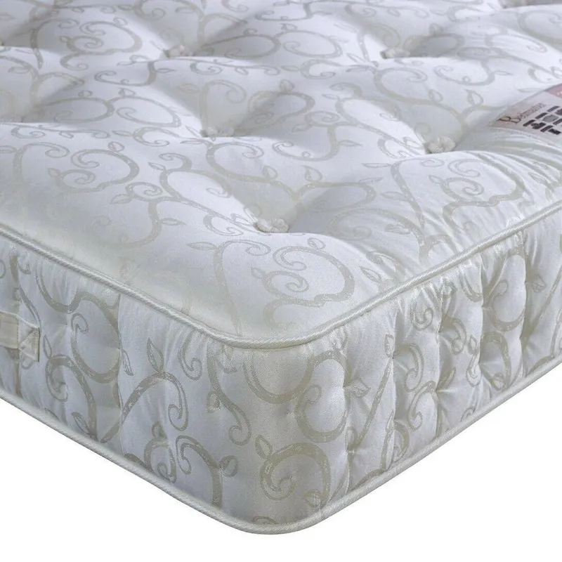 Bedmaster Miracle Pocket Sprung Wool Mattress in White Size: Super King - White - Size: Super King