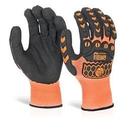 Beeswift Glovezilla Foam Nitrile Coated Glove Orange L (Pair)