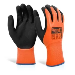 Beeswift Glovezilla Latex Thermal Glove Orange M (Pack of 10)