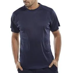 Beeswift Lightweight T-Shirt Navy Size XL Bctsnxl