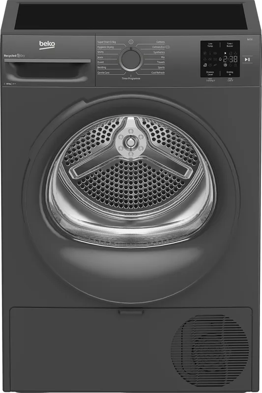 Beko b300 BM3T31023A 10Kg Heat Pump Tumble Dryer - Anthracite - A++ Rated, Grey