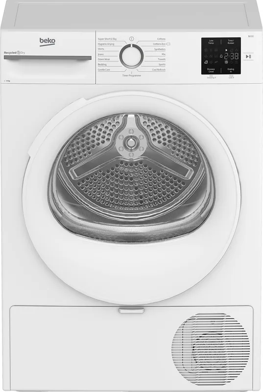 Beko BM3T3822W 8Kg Heat Pump Tumble Dryer - White - A+ Rated, White