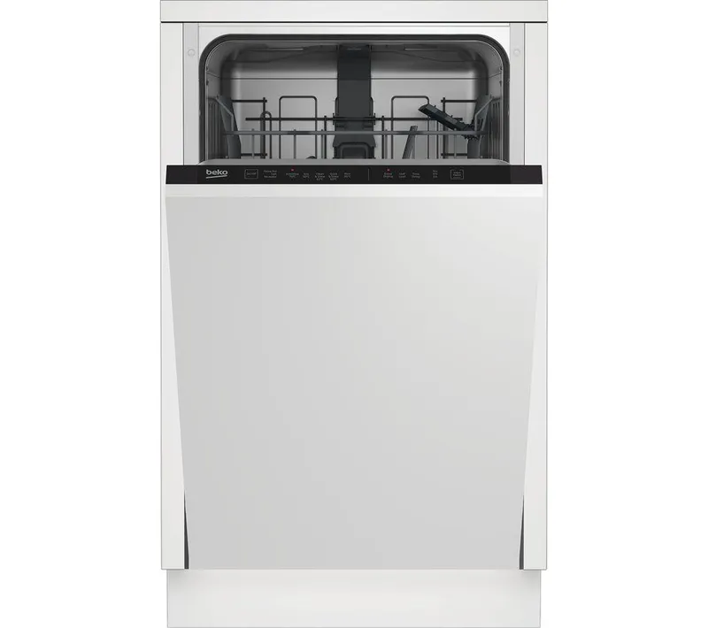 Beko DIS15020 Slimline Fully Integrated Dishwasher, White