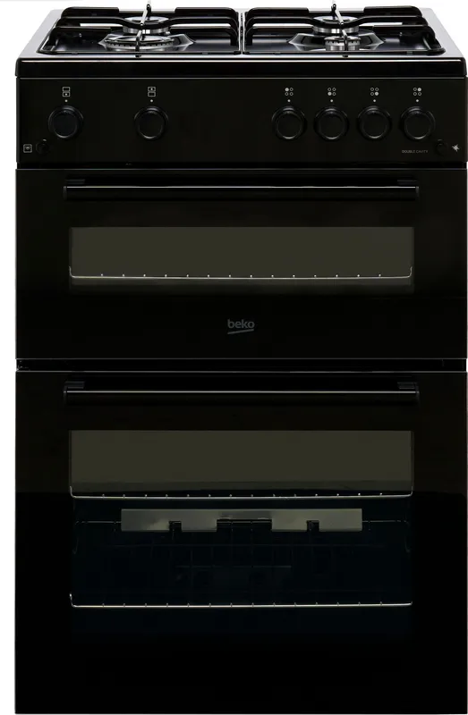 Beko FTG6201K 60cm wide Single Oven Gas Cooker - Black - A+ Rated, Black