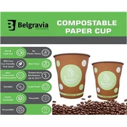 Belgravia 10oz Biodegradable Paper Cups