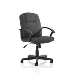 Bella Executive Managers Chair Charcoal Fabric