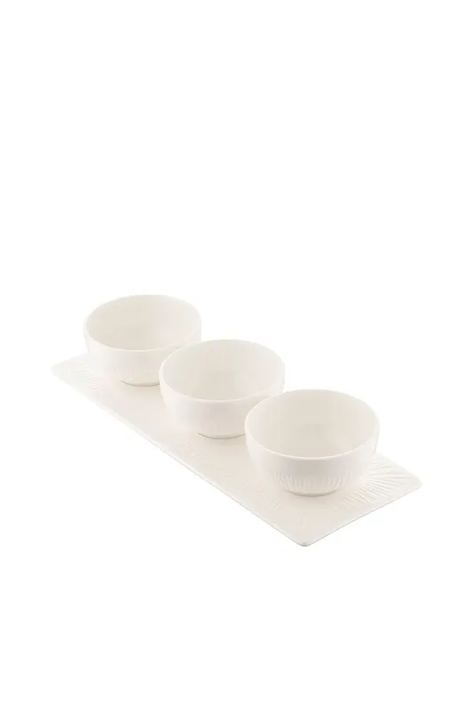 Belleek Living 'Erne' Tapas Set in White - White