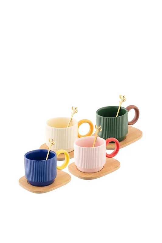 Belleek Living 'Hula' Mug Set of 4 Multicolor