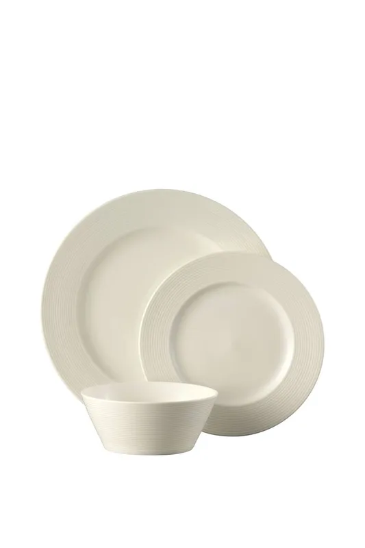 Belleek Living Unisex 'Ripple' Dinner 12 Piece Set in White White female