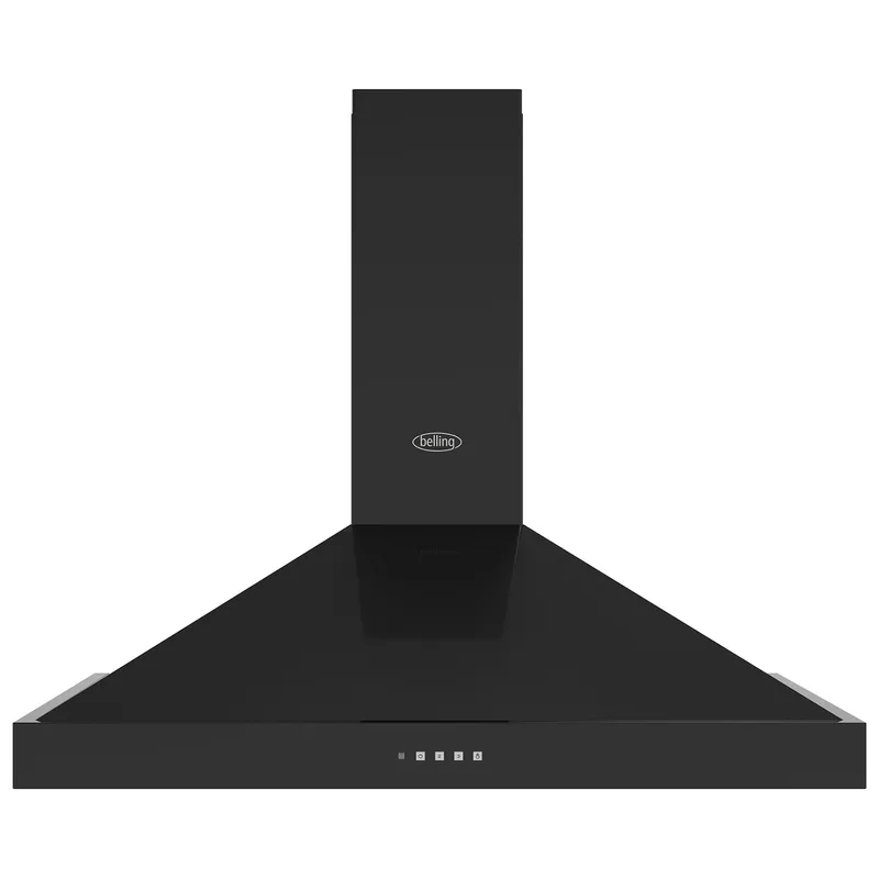 Belling 444411675 110cm Farmhouse Pyramid Chimney Hood in Black 3 Fan