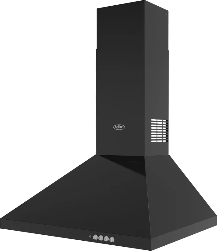Belling Bel Chim 603PYR 60cm Chimney Cooker Hood - Black
