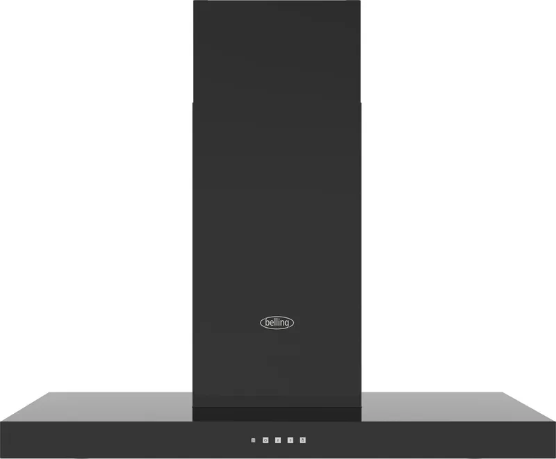 Belling Bel Cookcentre Chim 100T Blk 11664 100cm Flat Chimney Hood - Black
