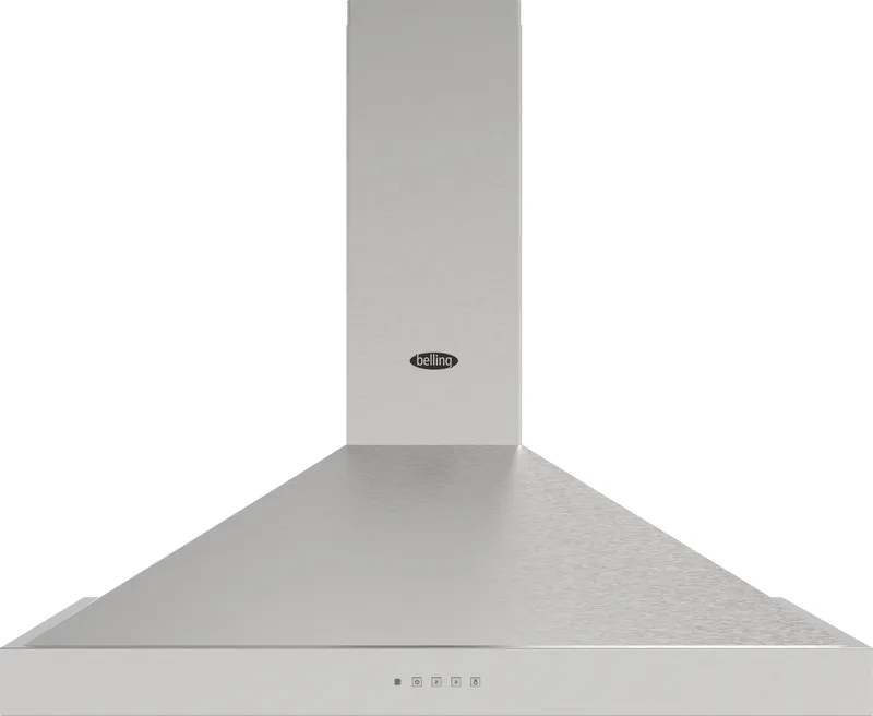 Belling Bel Cookcentre Chim 90PYR Sta 11668 90cm Pyramid Chimney Hood - Stainless Steel