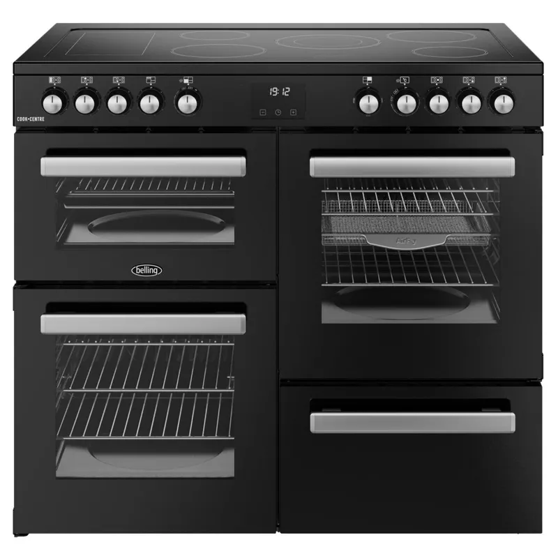 Belling Bel Rca Cookcentre 100E Blk 11797 100cm Ceramic Range Cooker - Black